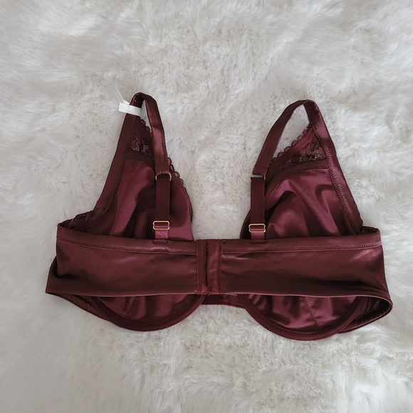 ⚘️AERIE REAL POWER PAISLEY LACE UNLINED BRA SIZE 40DD - Picture 7 of 8